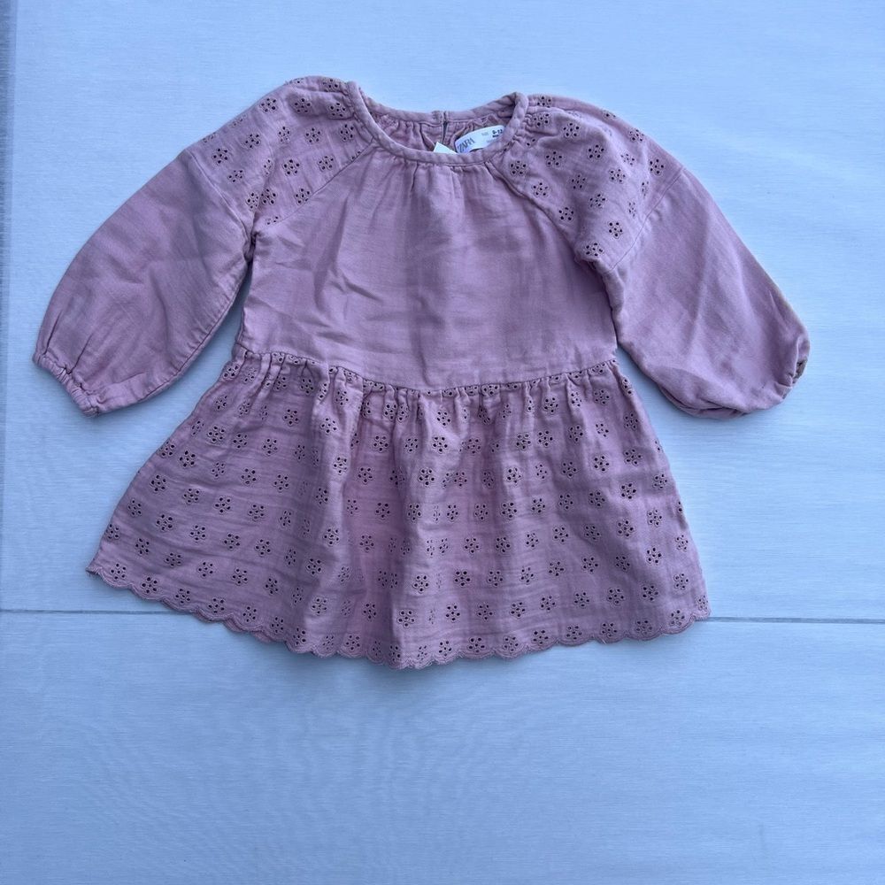 Zara eyelet dress size 9-12 months
